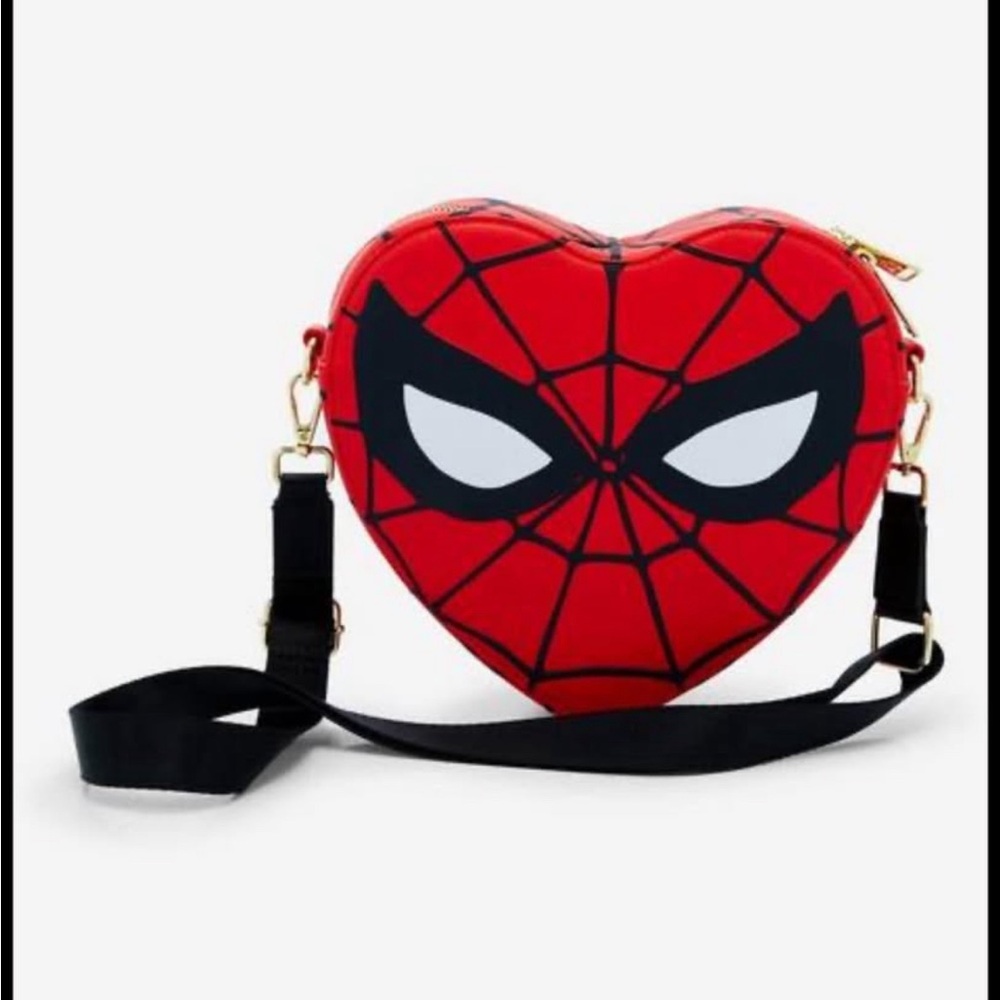 Heart-Shaped Red Spider Design Women's Bag